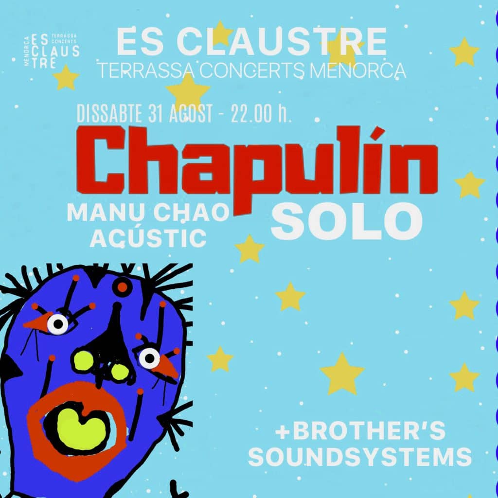Manu Chao 1 cartell quadrat MANU